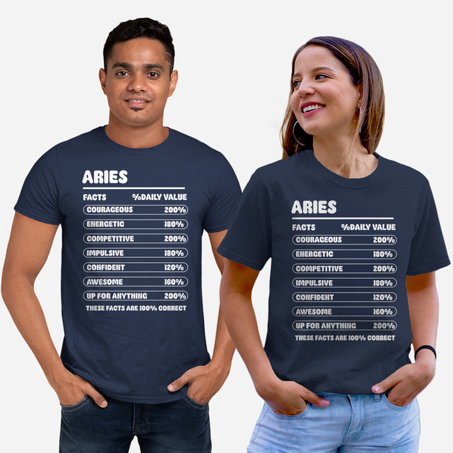 Aries Facts Chart-Unisex-Basic-Tee-MaxoArt