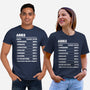 Aries Facts Chart-Unisex-Basic-Tee-MaxoArt