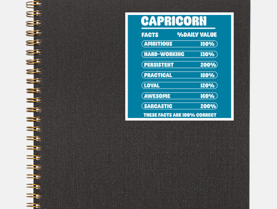 Capricorn Facts Chart