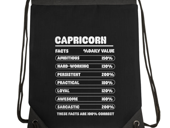 Capricorn Facts Chart