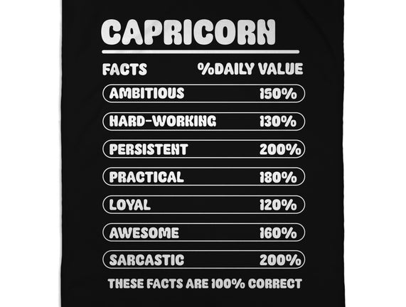 Capricorn Facts Chart