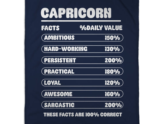 Capricorn Facts Chart
