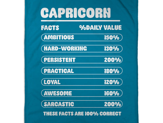 Capricorn Facts Chart