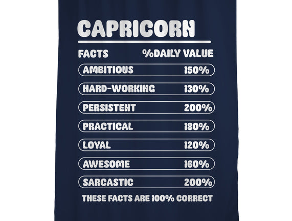 Capricorn Facts Chart