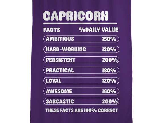 Capricorn Facts Chart