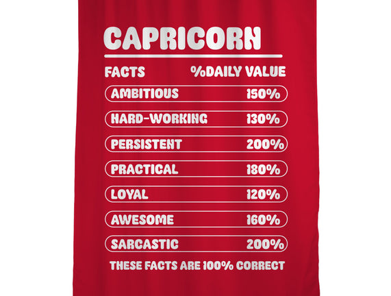 Capricorn Facts Chart