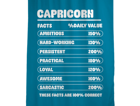 Capricorn Facts Chart
