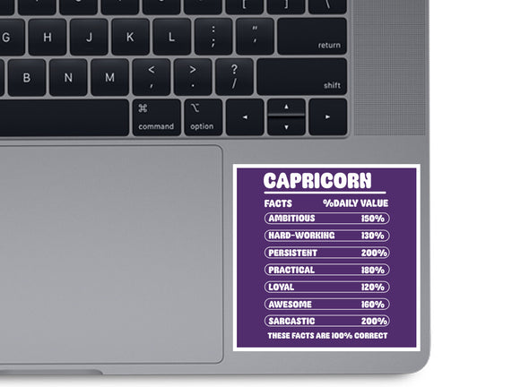 Capricorn Facts Chart