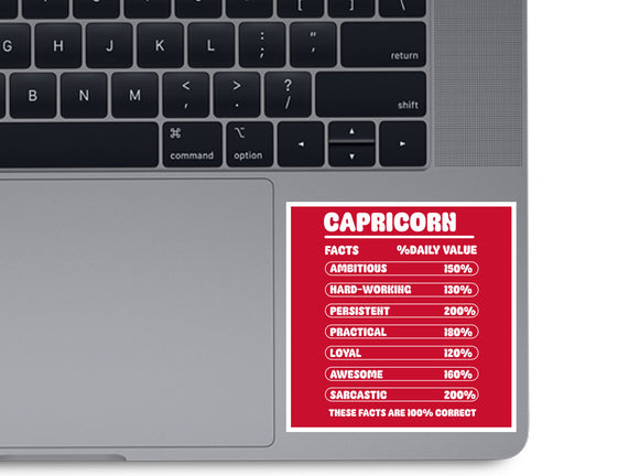 Capricorn Facts Chart