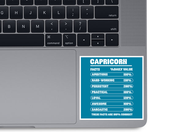 Capricorn Facts Chart