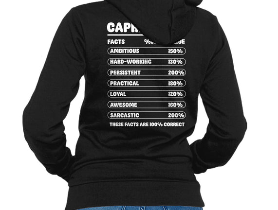 Capricorn Facts Chart