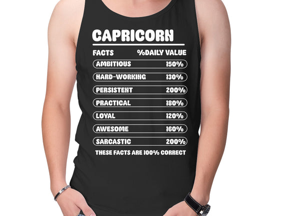 Capricorn Facts Chart