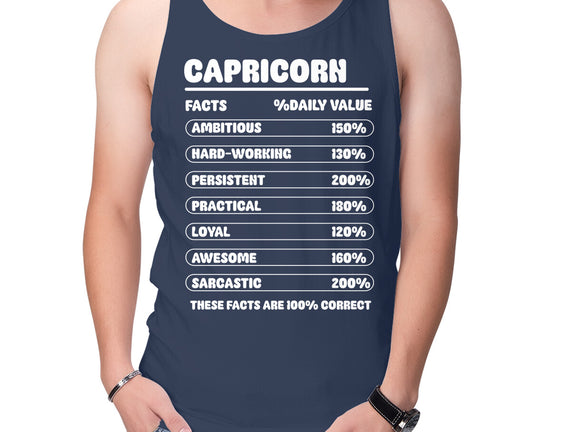Capricorn Facts Chart