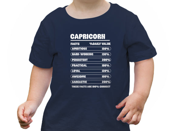 Capricorn Facts Chart