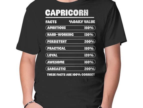 Capricorn Facts Chart