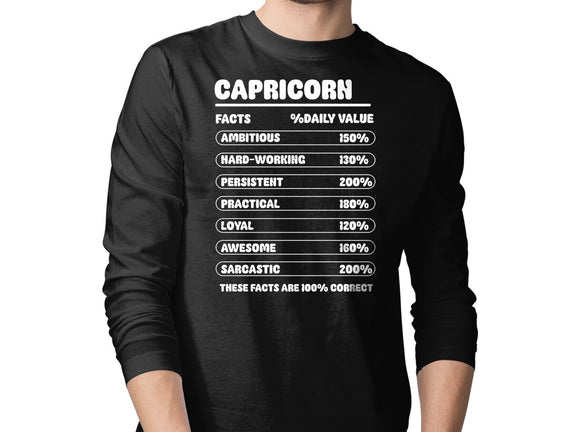 Capricorn Facts Chart