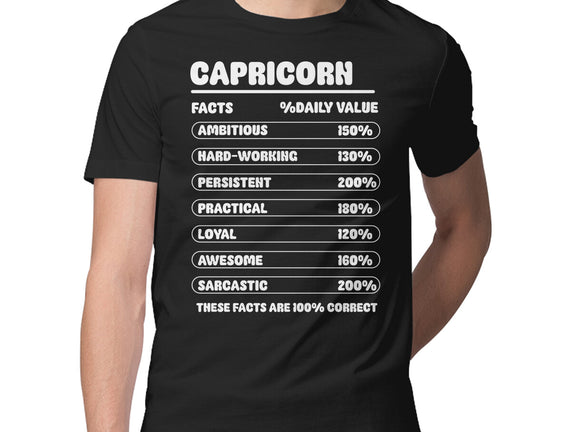 Capricorn Facts Chart