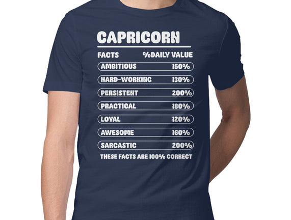 Capricorn Facts Chart