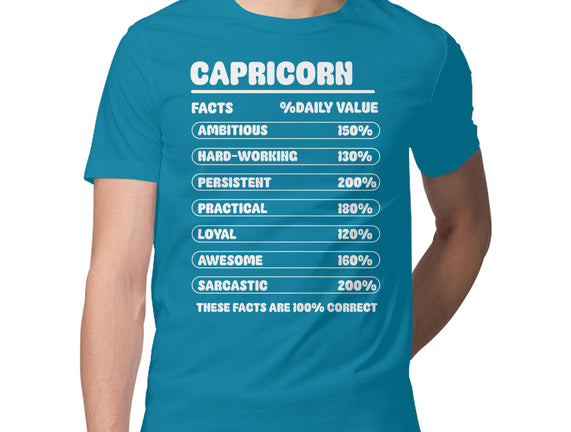 Capricorn Facts Chart