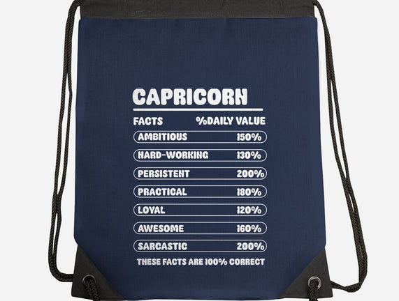 Capricorn Facts Chart