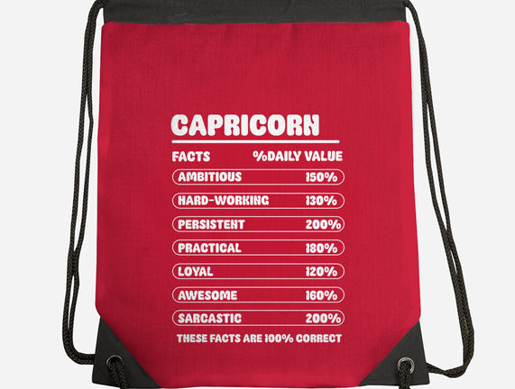 Capricorn Facts Chart