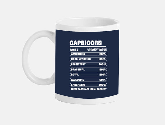 Capricorn Facts Chart