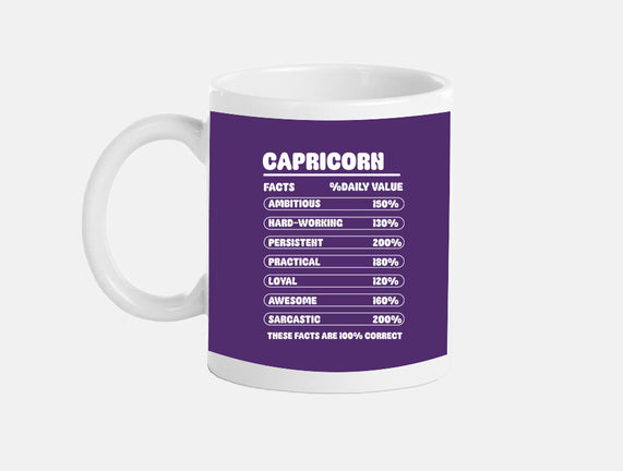 Capricorn Facts Chart