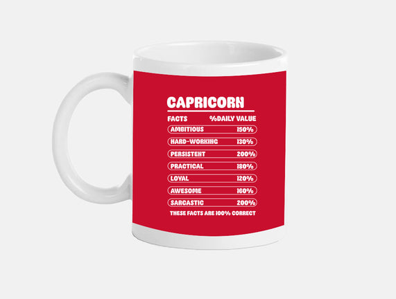 Capricorn Facts Chart