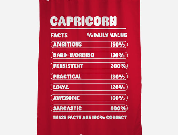 Capricorn Facts Chart