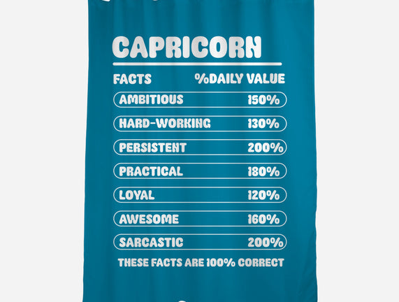 Capricorn Facts Chart