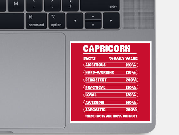 Capricorn Facts Chart
