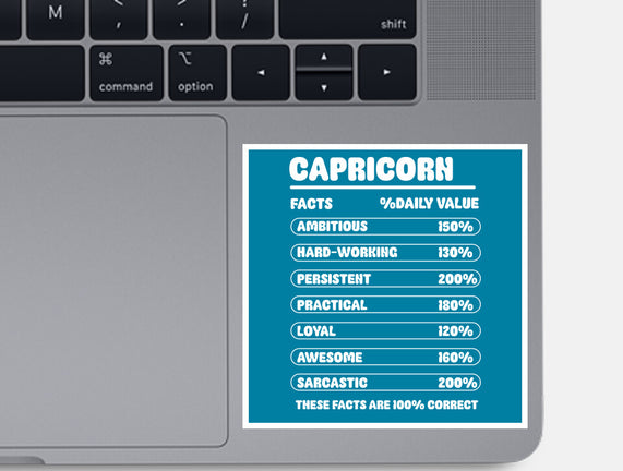Capricorn Facts Chart