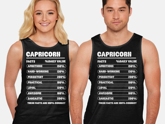Capricorn Facts Chart