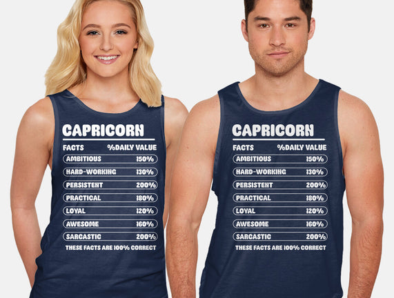 Capricorn Facts Chart