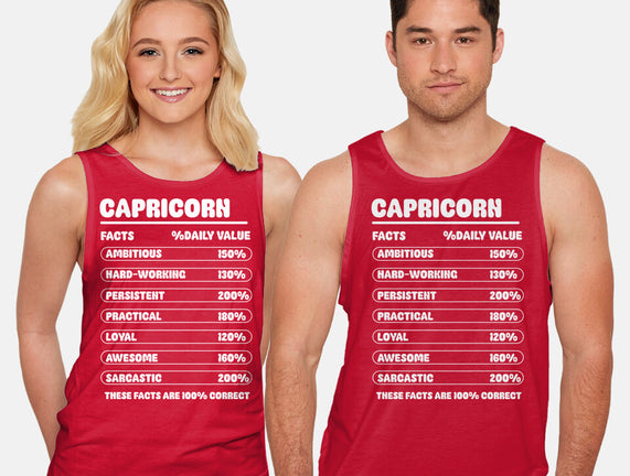 Capricorn Facts Chart