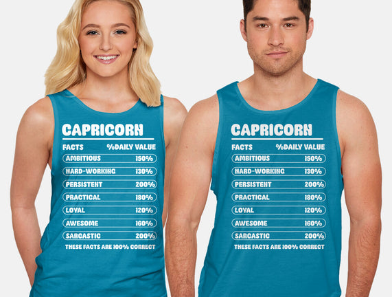 Capricorn Facts Chart