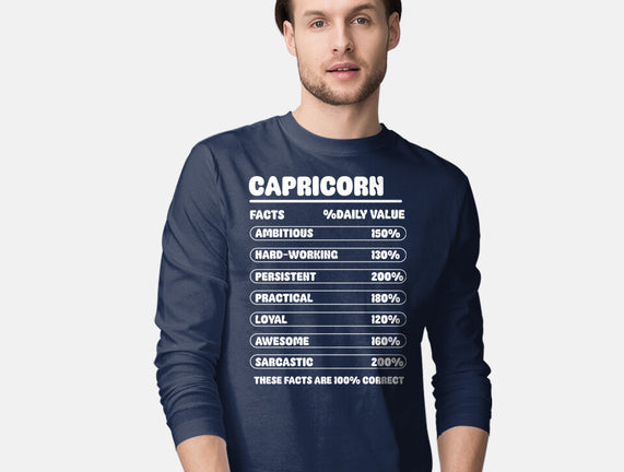 Capricorn Facts Chart