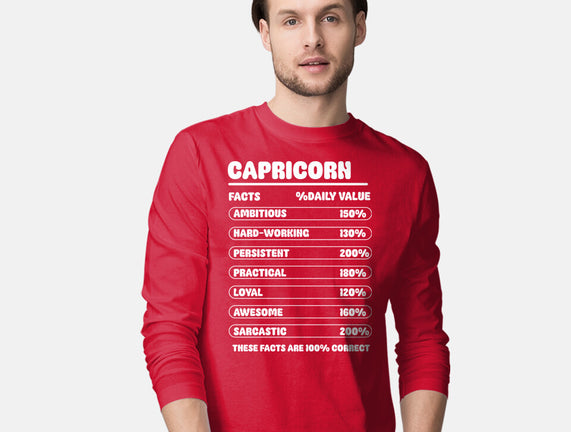 Capricorn Facts Chart