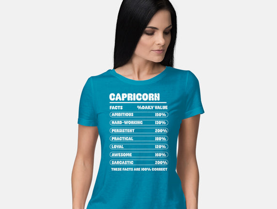 Capricorn Facts Chart