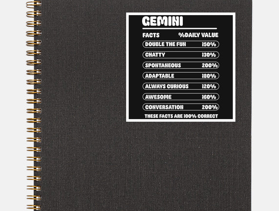 Gemini Facts Chart