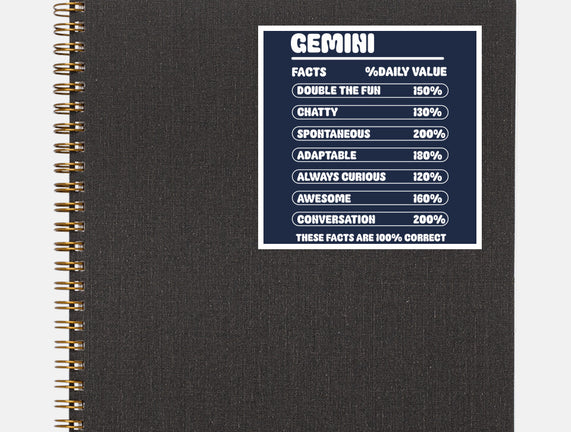 Gemini Facts Chart