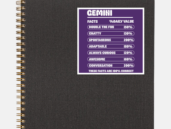 Gemini Facts Chart