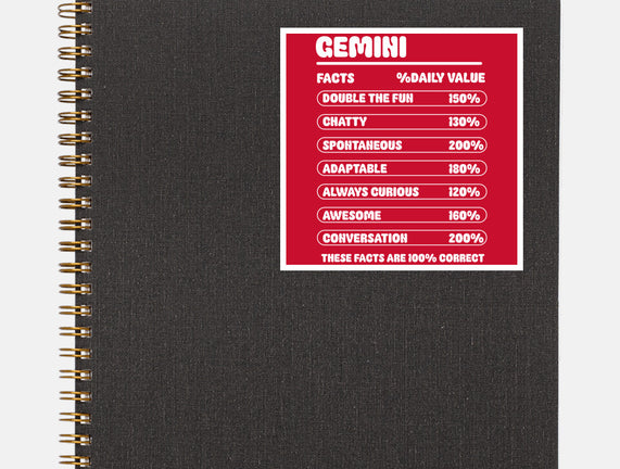 Gemini Facts Chart