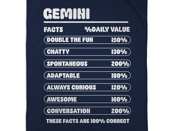 Gemini Facts Chart
