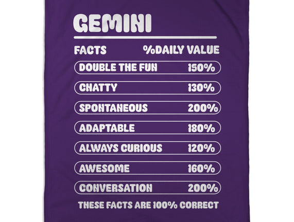 Gemini Facts Chart