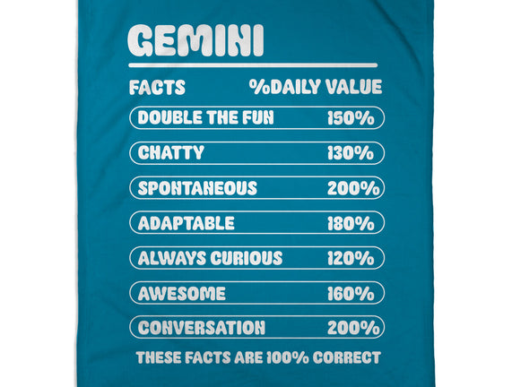 Gemini Facts Chart