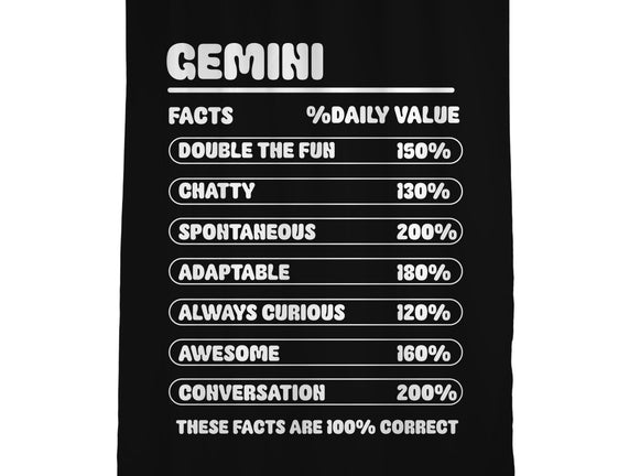 Gemini Facts Chart
