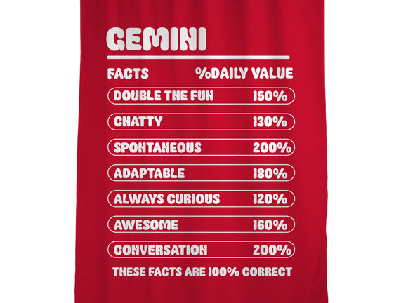 Gemini Facts Chart