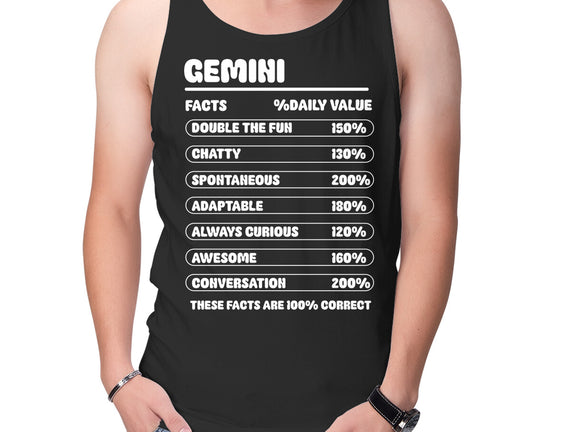 Gemini Facts Chart