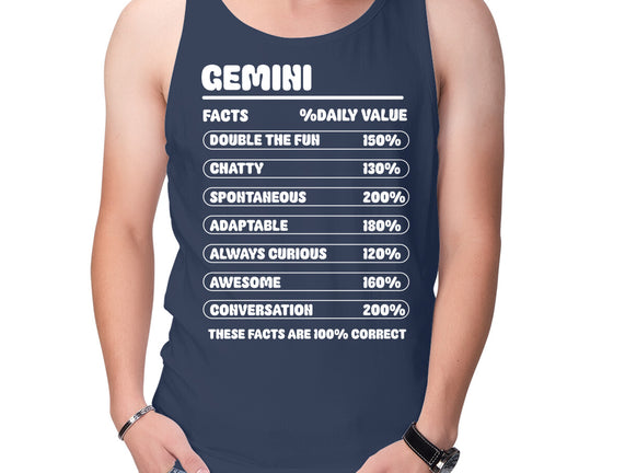Gemini Facts Chart